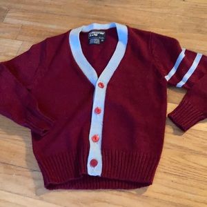Vintage Boys Cardigan Prep Cardigan Large